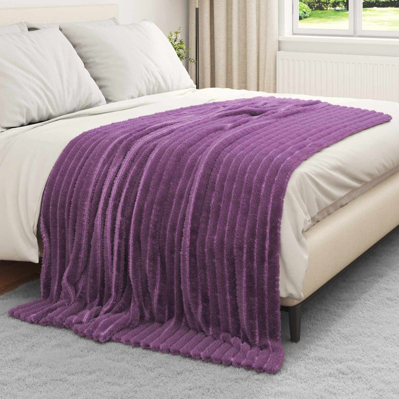 Load image into Gallery viewer, Vidaxl kleden 6 pcs paars 200 x 150 cm fleece
