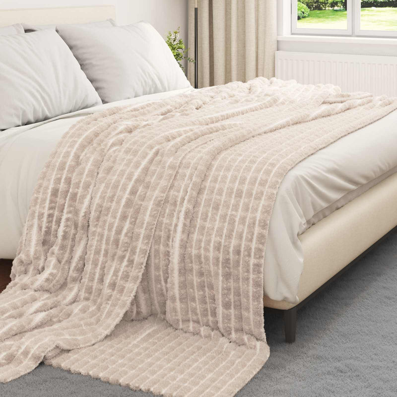 Load image into Gallery viewer, Vidaxl kleden 6 pcs beige 270 x 240 cm fleece