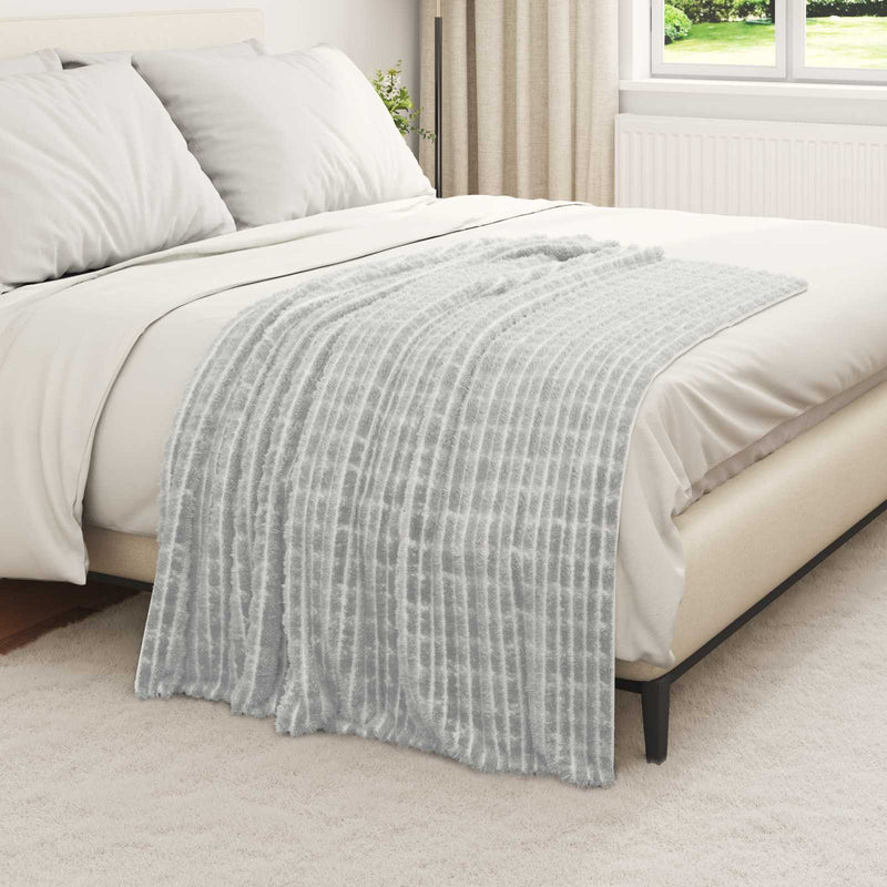 Load image into Gallery viewer, Vidaxl kleden 6 pcs grijs 150 x 130 cm fleece