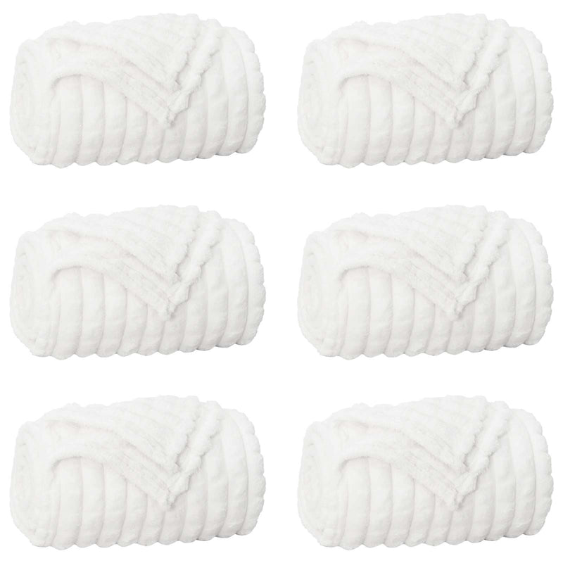 Load image into Gallery viewer, Vidaxl kleden 6 pcs wit 200 x 150 cm fleece