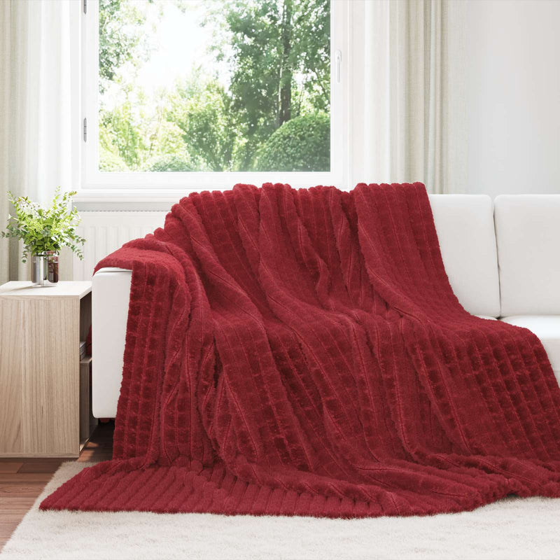Load image into Gallery viewer, Vidaxl kleden 6 pcs bordeaux rood 240 x 220 cm fleece