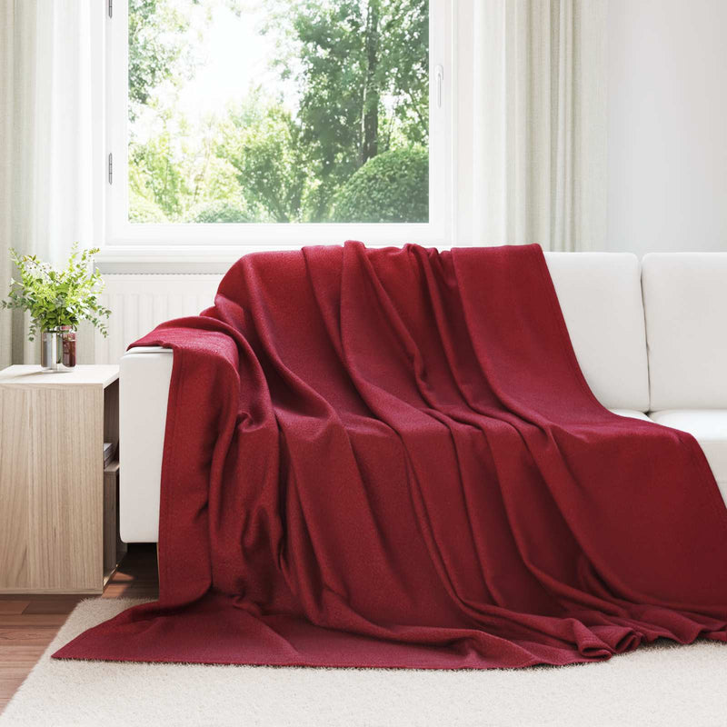 Load image into Gallery viewer, Vidaxl kleden 6 pcs bordeaux rood 240 x 220 cm fleece