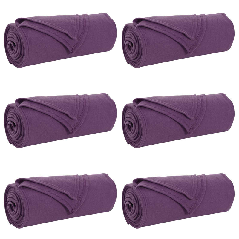 Load image into Gallery viewer, Vidaxl kleden 6 pcs paars 240 x 220 cm fleece