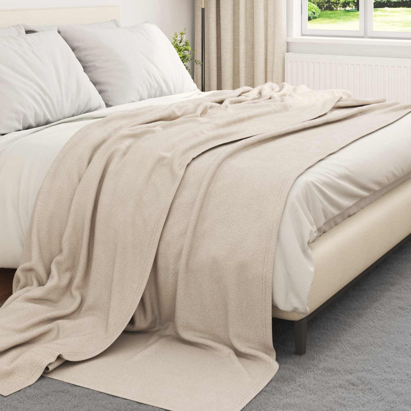 Load image into Gallery viewer, Vidaxl kleden 24 pcs beige 240 x 220 cm fleece