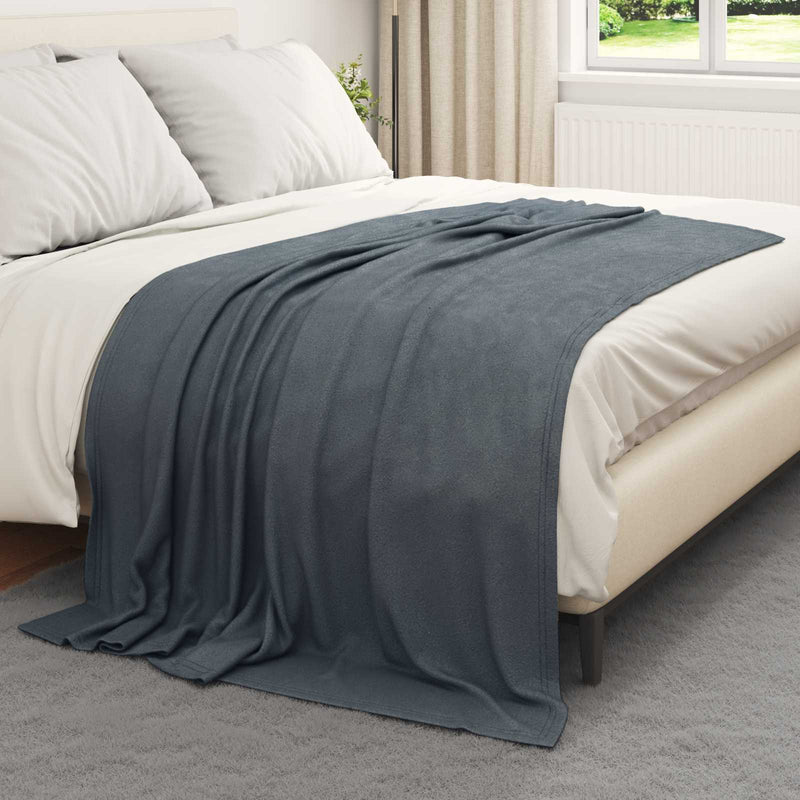 Load image into Gallery viewer, Vidaxl kleden 24 pcs donkergrijs 200 x 150 cm fleece