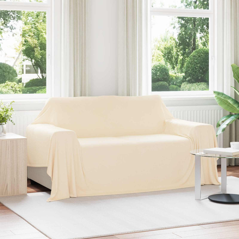 Load image into Gallery viewer, Vidaxl kleden 6 pcs crème 280 x 210 cm fleece