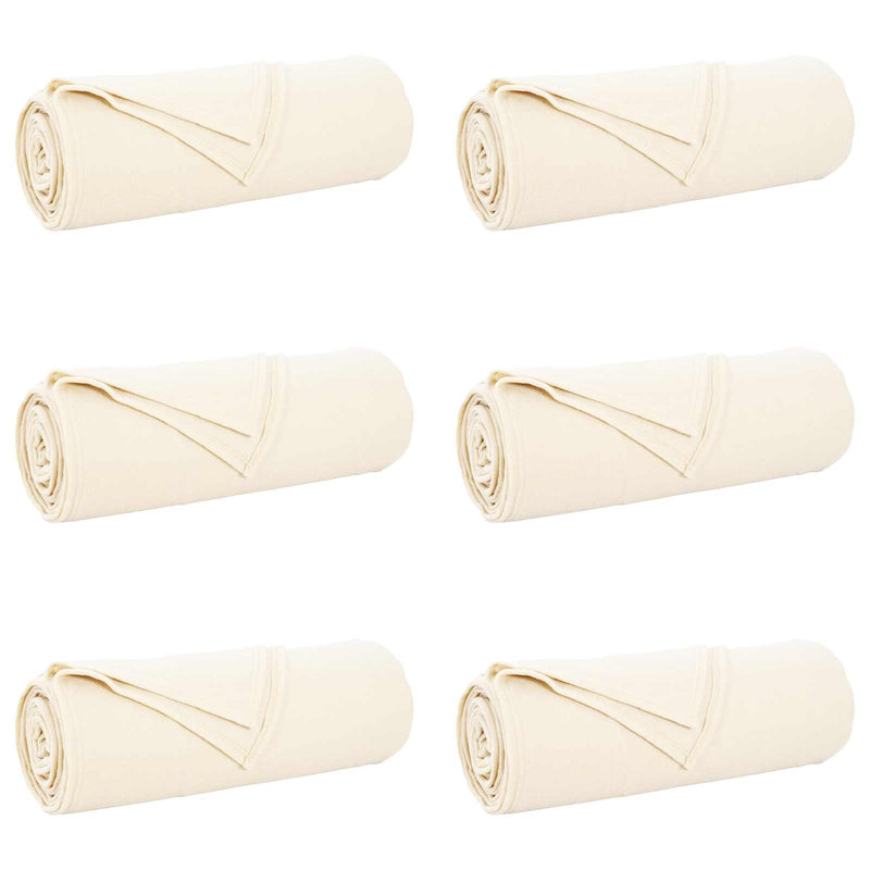 Load image into Gallery viewer, Vidaxl kleden 6 pcs crème 280 x 210 cm fleece