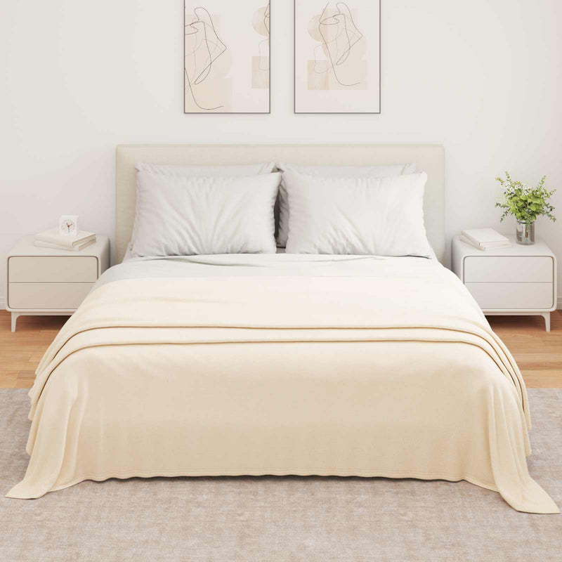 Load image into Gallery viewer, Vidaxl kleden 6 pcs crème 350 x 270 cm fleece