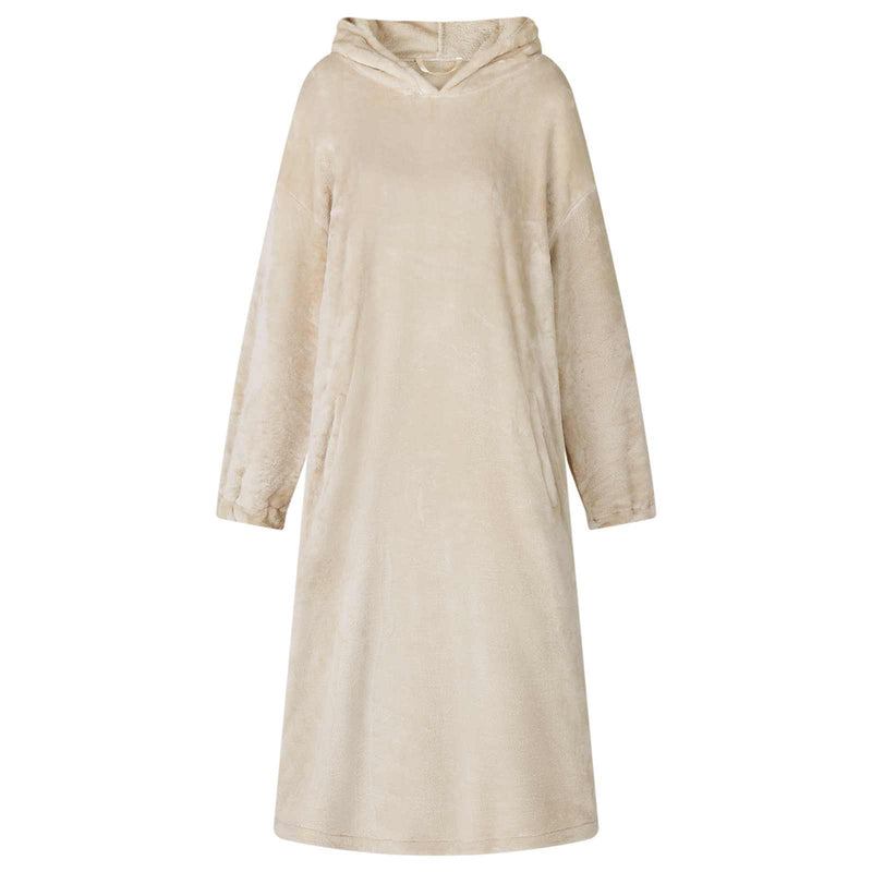 Load image into Gallery viewer, Vidaxl deken hoodie beige m flanel