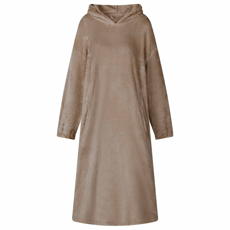Load image into Gallery viewer, Vidaxl deken hoodie kameel s flanel