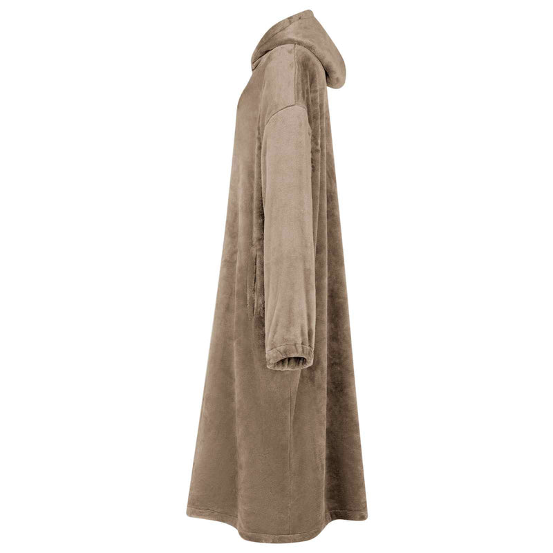 Load image into Gallery viewer, Vidaxl deken hoodie kameel s flanel