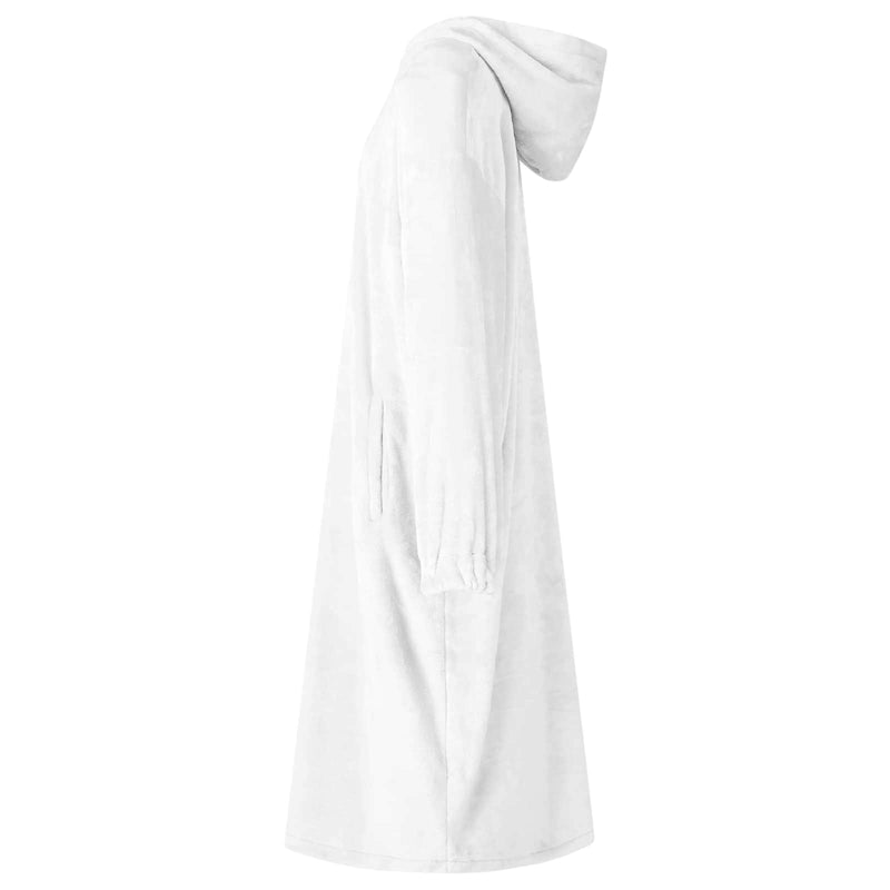 Load image into Gallery viewer, Vidaxl deken hoodie wit m flanel