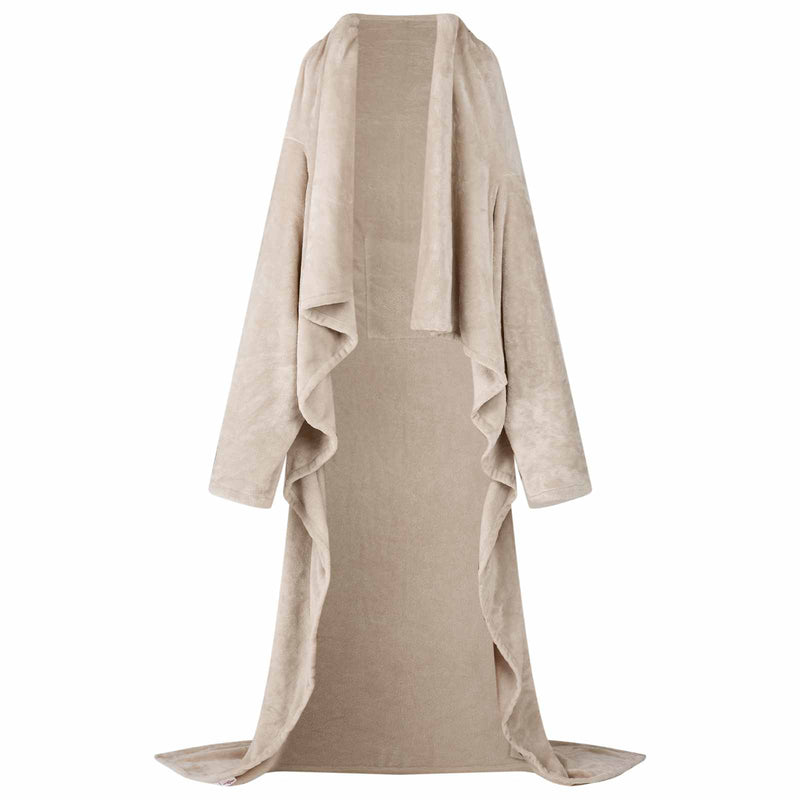 Load image into Gallery viewer, Vidaxl deken hoodie beige f flanel