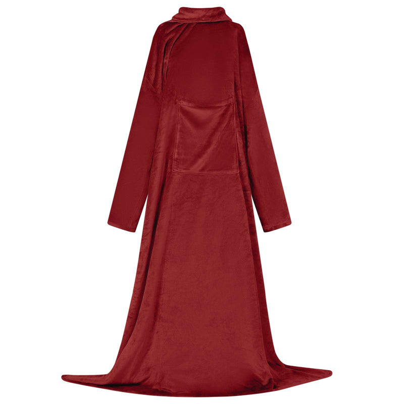 Load image into Gallery viewer, Vidaxl deken hoodie bordeaux rood f flanel