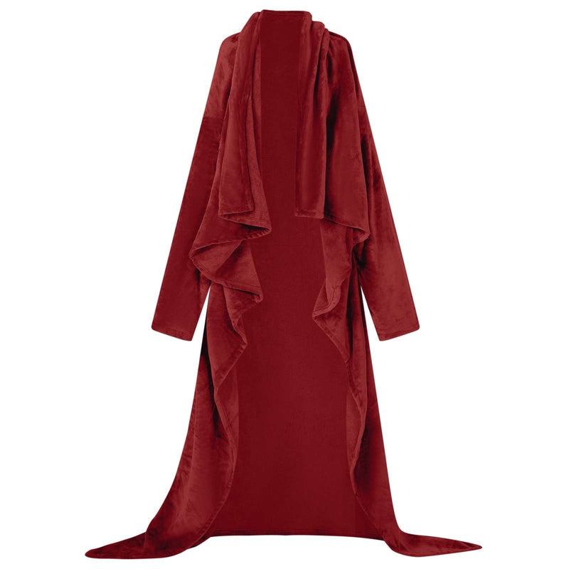 Load image into Gallery viewer, Vidaxl deken hoodie bordeaux rood f flanel