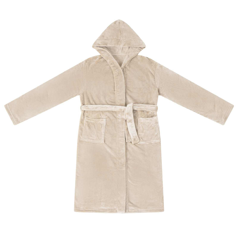 Load image into Gallery viewer, Vidaxl badjas hoodie beige xxxl flanel