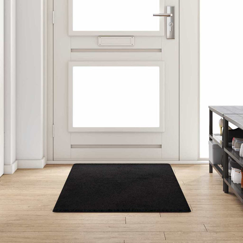 Load image into Gallery viewer, Vidaxl tapijt loper zwart 80 x 200 cm 100% polypropylene tuft