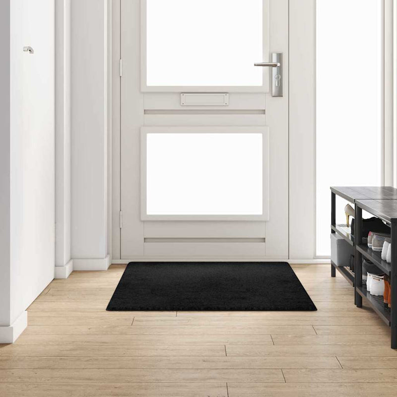 Load image into Gallery viewer, Vidaxl tapijt loper zwart 100 x 150 cm 100% polypropylene tuft