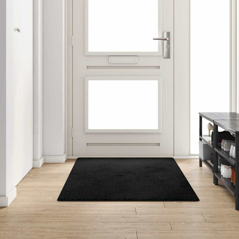 Load image into Gallery viewer, Vidaxl tapijt loper zwart 100 x 200 cm 100% polypropylene tuft