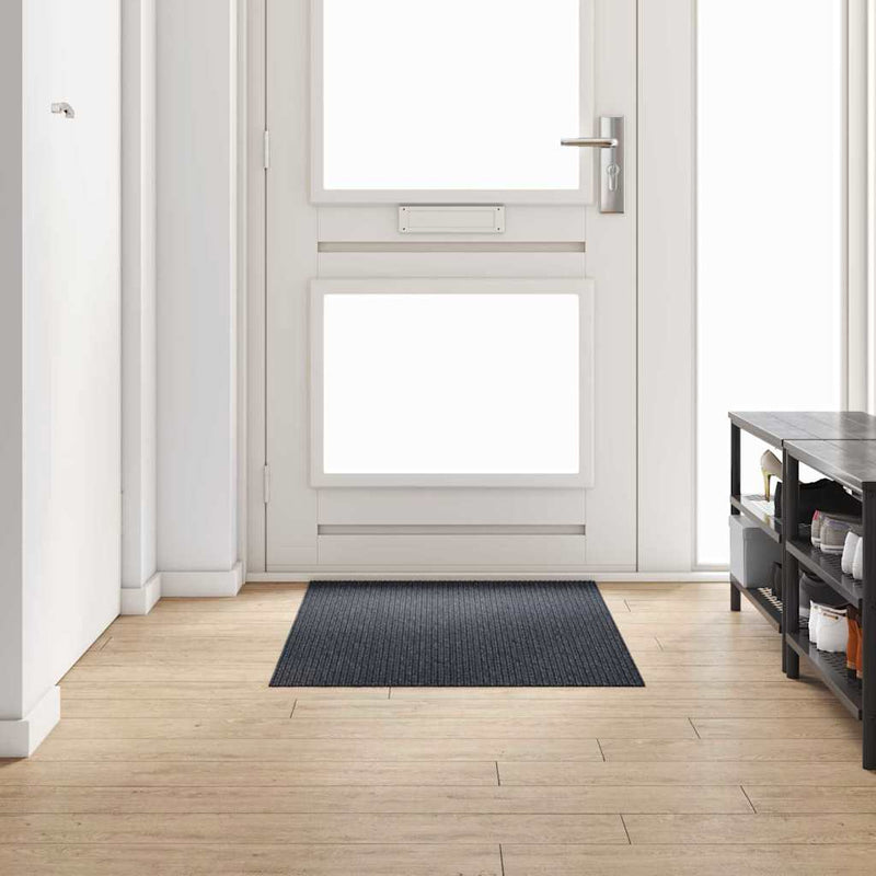 Load image into Gallery viewer, Vidaxl tapijt loper antraciet 80 x 150 cm stof