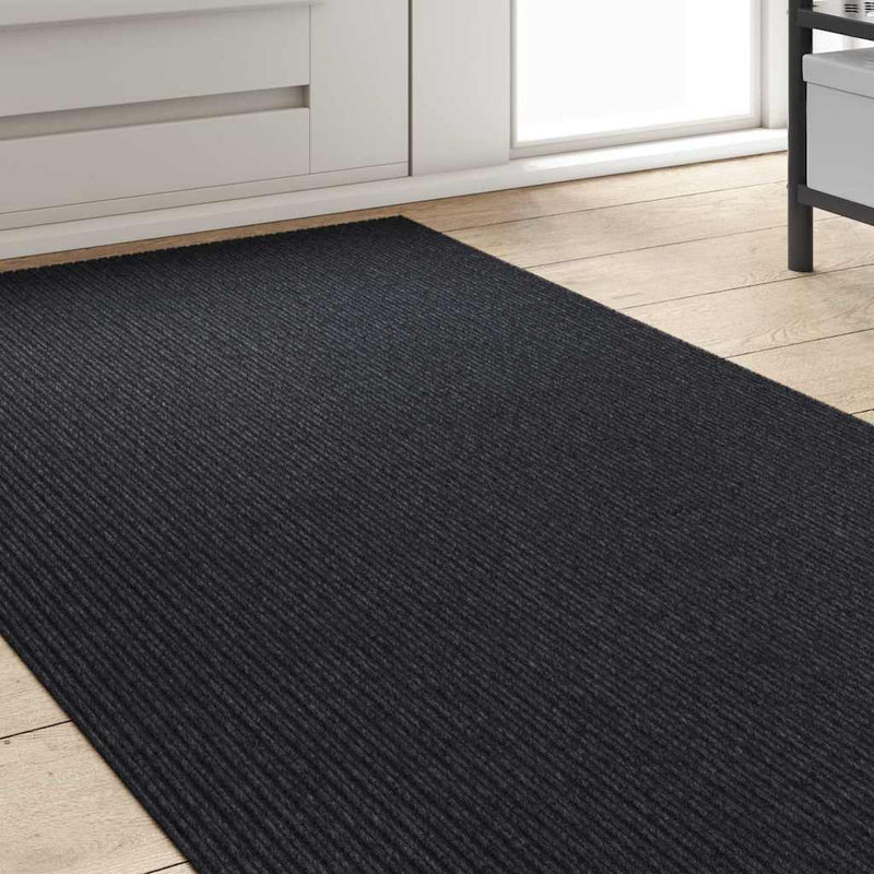 Load image into Gallery viewer, Vidaxl tapijt loper antraciet 80 x 250 cm stof