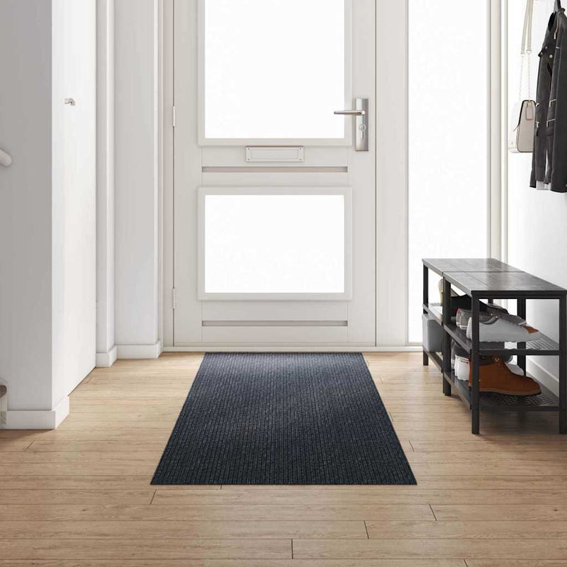 Load image into Gallery viewer, Vidaxl tapijt loper antraciet 80 x 300 cm stof