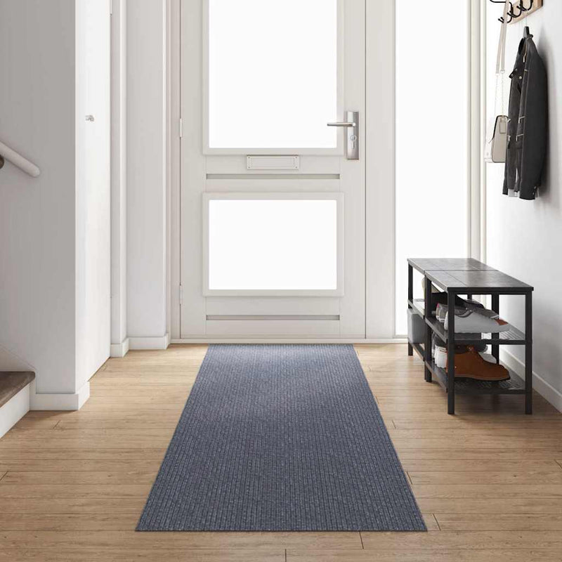 Load image into Gallery viewer, Vidaxl tapijt loper lichtgrijs 80 x 400 cm stof