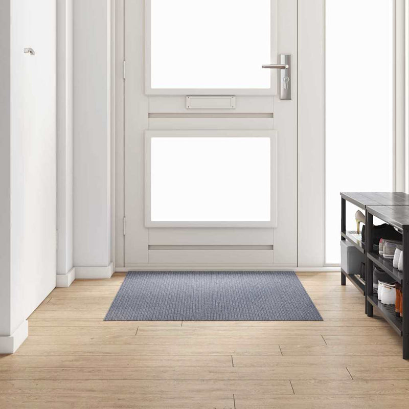 Load image into Gallery viewer, Vidaxl tapijt loper lichtgrijs 100 x 150 cm stof