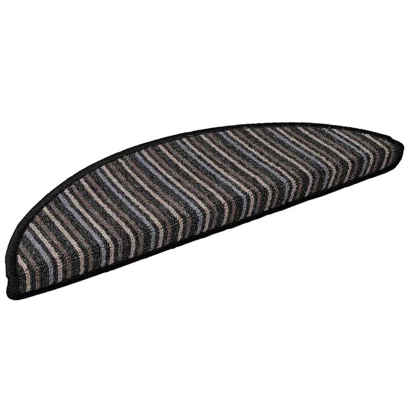Load image into Gallery viewer, Vidaxl zelfklevende trapmatten 15 pcs antraciet 56 x 17 x 3 cm