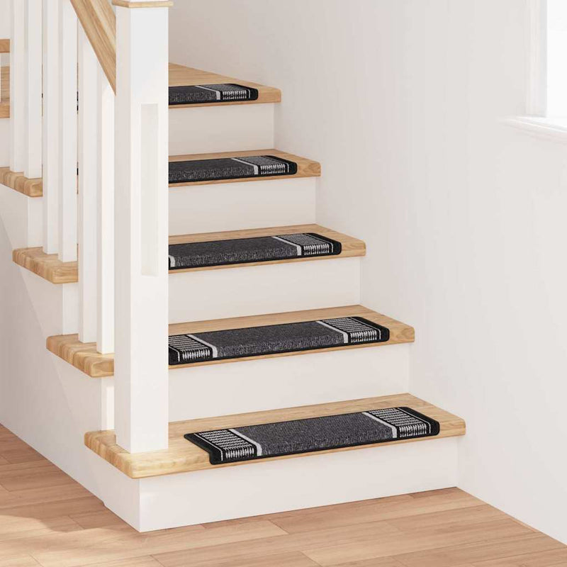 Load image into Gallery viewer, Vidaxl zelfklevende trapmatten 15 pcs antraciet 65 x 21 x 4 cm