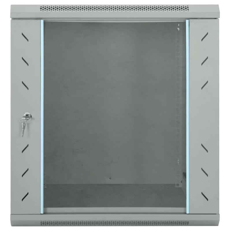 Load image into Gallery viewer, Vidaxl netwerk kabinet met opslag grijs 60 x 60 x 65 cm staal