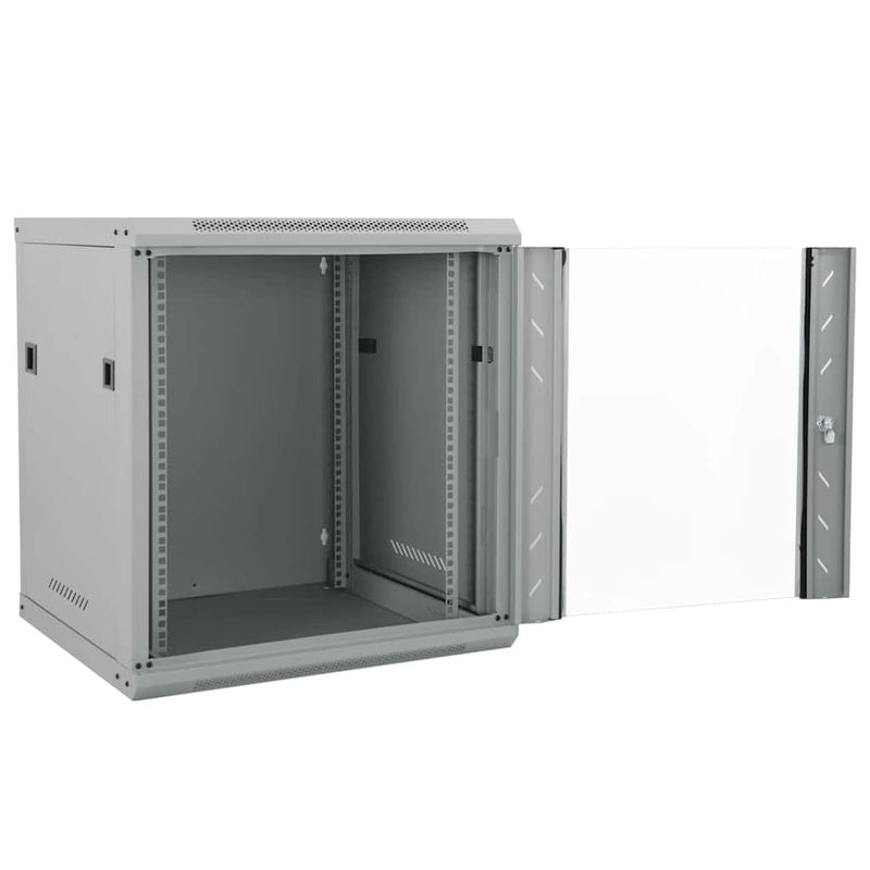 Load image into Gallery viewer, Vidaxl netwerk kabinet met opslag grijs 53 x 60 x 60 cm staal