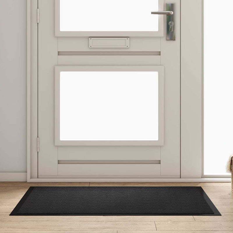 Load image into Gallery viewer, Vidaxl deurmat antraciet 60 x 40 x 1.2 cm teddy stof