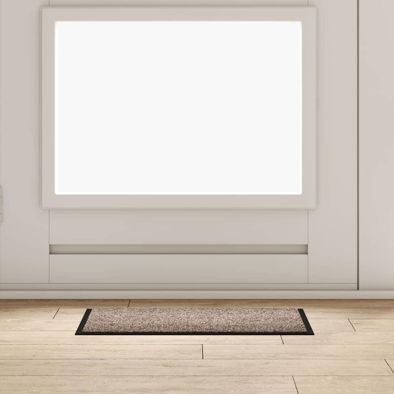 Load image into Gallery viewer, Vidaxl deurmat beige 60 x 40 x 1.2 cm teddy stof