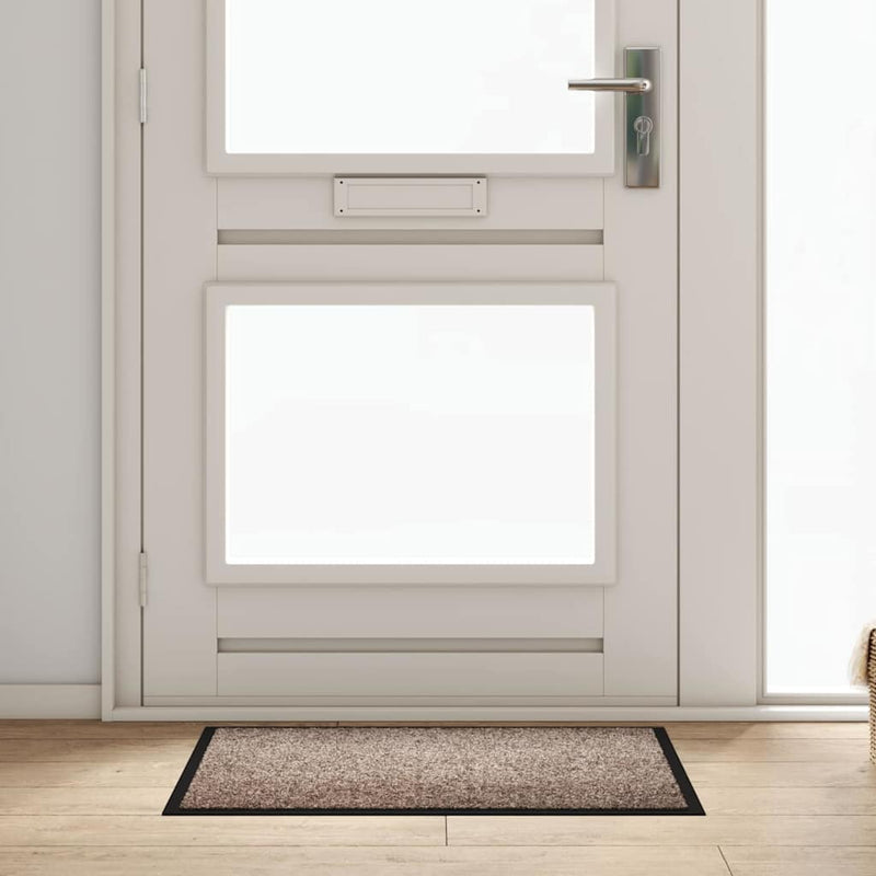 Load image into Gallery viewer, Vidaxl deurmat beige 60 x 40 x 1.2 cm teddy stof