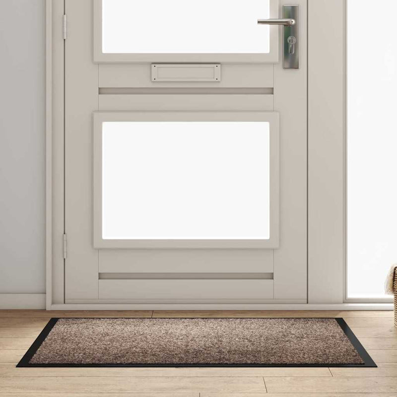 Load image into Gallery viewer, Vidaxl deurmat beige 60 x 40 x 1.2 cm teddy stof