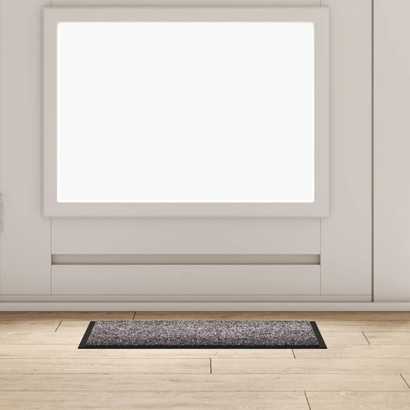 Load image into Gallery viewer, Vidaxl deurmat lichtgrijs 60 x 40 x 1.2 cm teddy stof