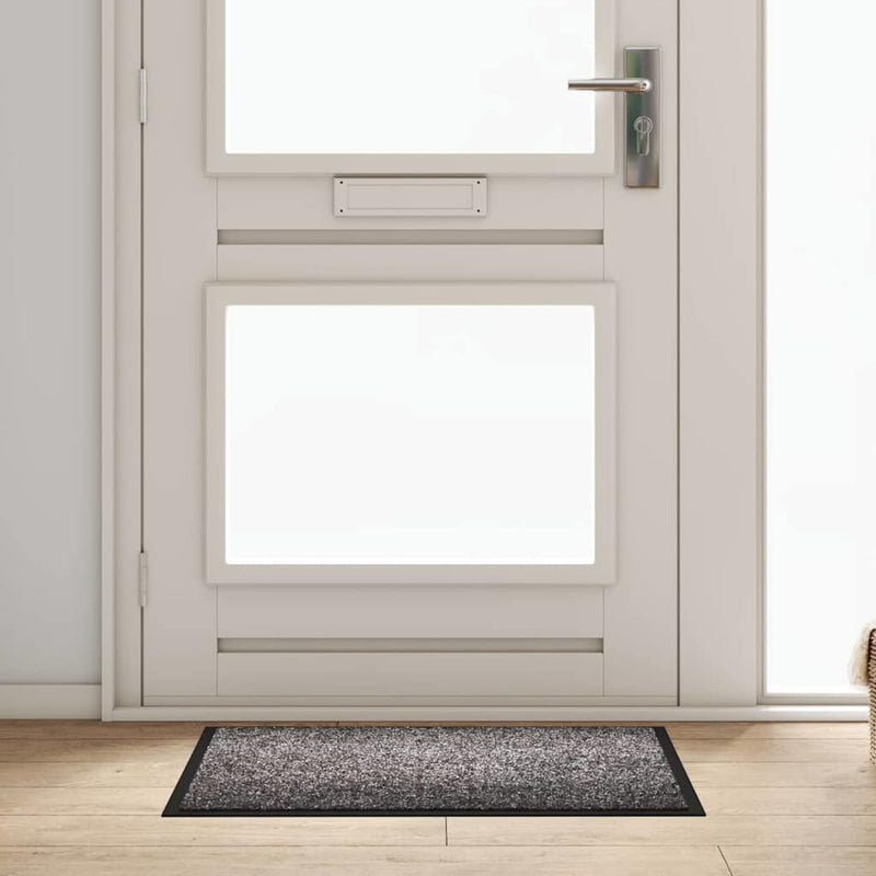 Load image into Gallery viewer, Vidaxl deurmat lichtgrijs 60 x 40 x 1.2 cm teddy stof