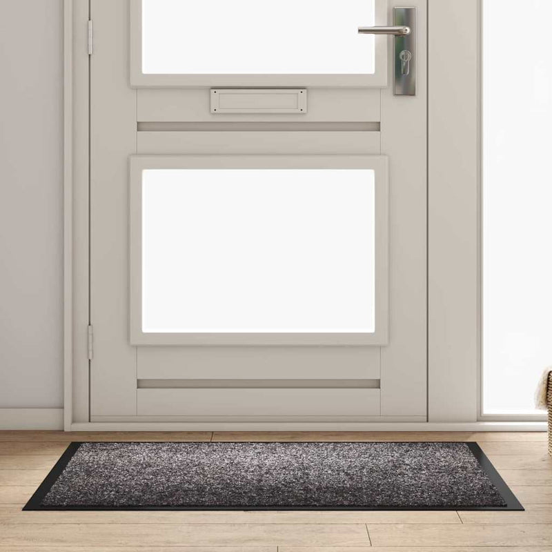 Load image into Gallery viewer, Vidaxl deurmat lichtgrijs 60 x 40 x 1.2 cm teddy stof
