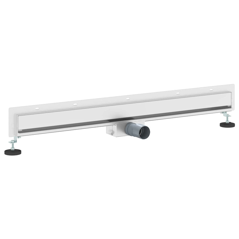 Load image into Gallery viewer, Vidaxl wandgemonteerde douche afvoer zilver 90 cm roestvrij staal 304