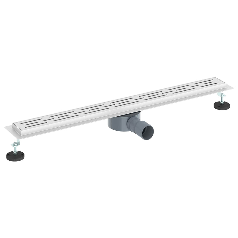 Load image into Gallery viewer, Vidaxl doucheafvoer glasdeksel met 360° sifon zilver 80 cm