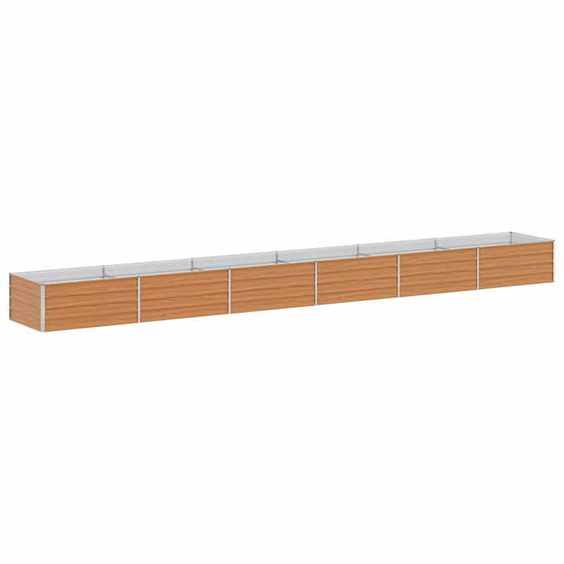 Load image into Gallery viewer, Vidaxl verhoogde plantenbak licht bruin 600 x 80 x 45 cm