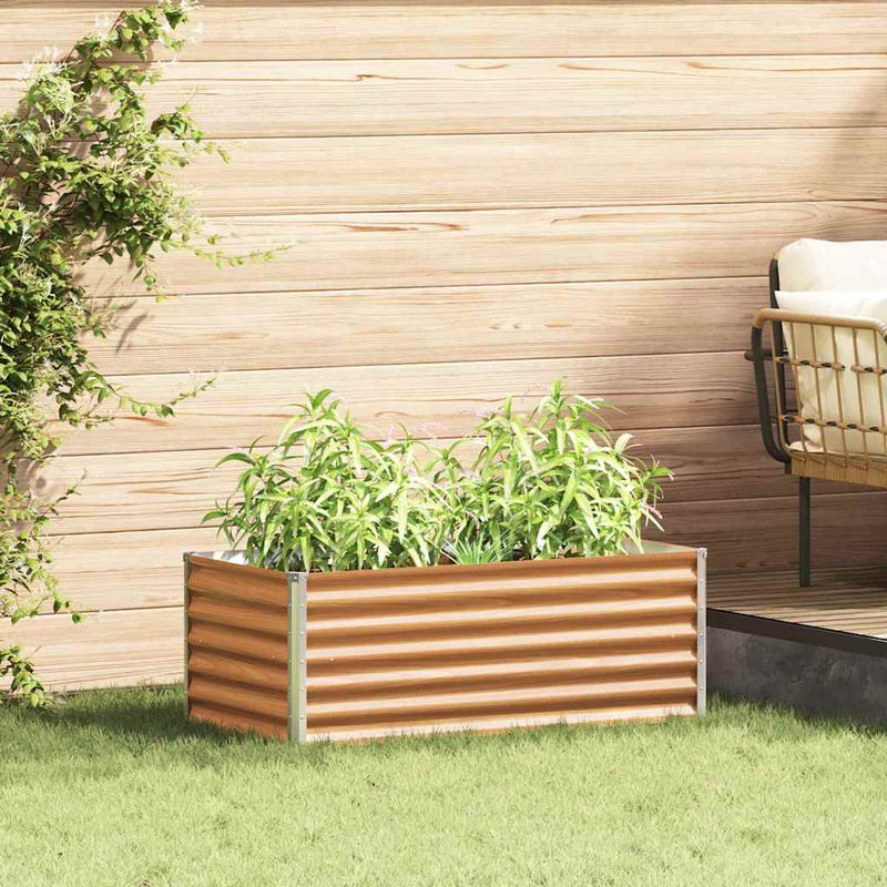 Load image into Gallery viewer, Vidaxl verhoogde plantenbak 98 x 50 x 36 cm gegalvaniseerd staal