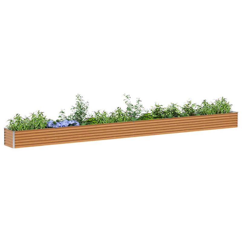 Load image into Gallery viewer, Vidaxl verhoogde plantenbak 582 x 50 x 36 cm gegalvaniseerd staal