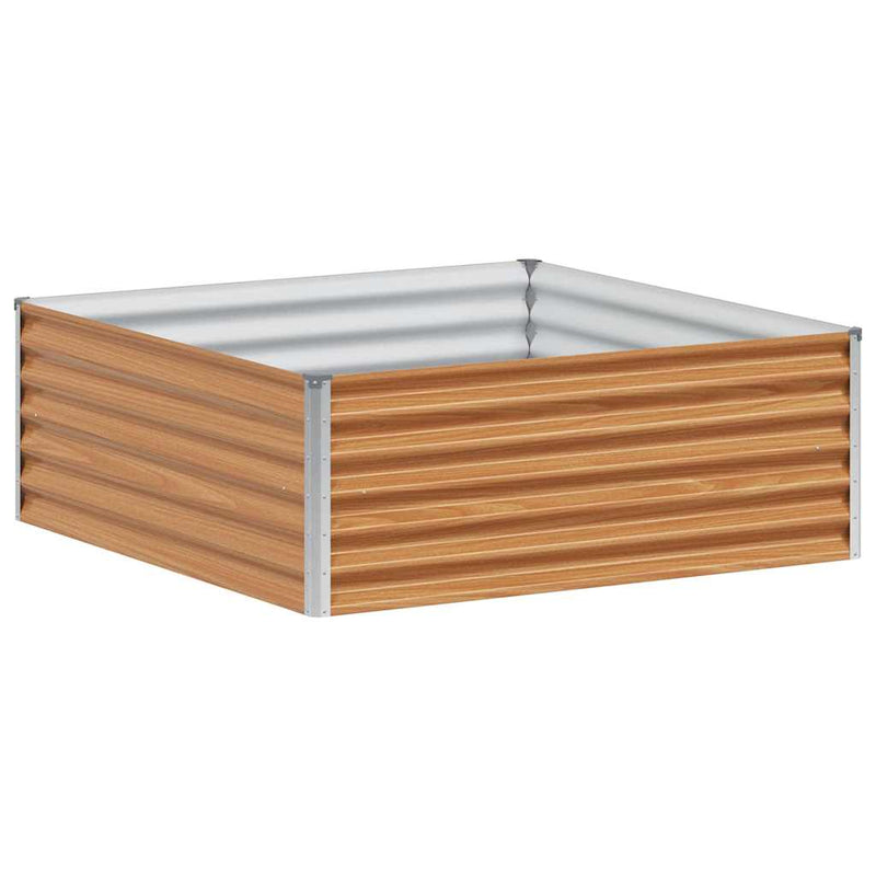 Load image into Gallery viewer, Vidaxl verhoogde plantenbak 98 x 100 x 36 cm gegalvaniseerd staal