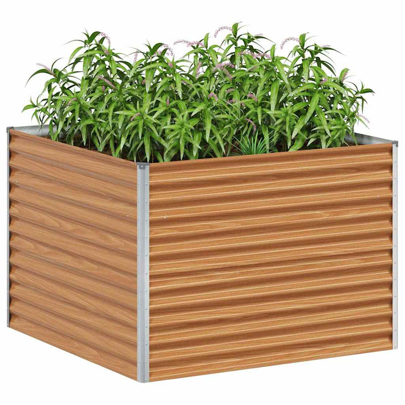 Load image into Gallery viewer, Vidaxl verhoogde plantenbak 98 x 100 x 68 cm gegalvaniseerd staal
