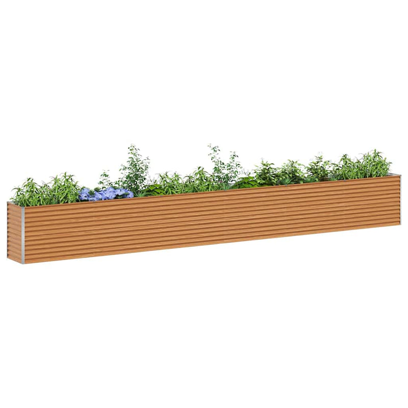 Load image into Gallery viewer, Vidaxl verhoogde plantenbak 582 x 50 x 68 cm gegalvaniseerd staal