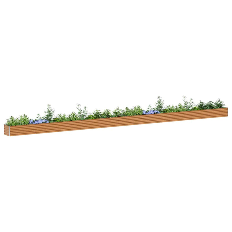 Load image into Gallery viewer, Vidaxl verhoogde plantenbak 970 x 50 x 36 cm gegalvaniseerd staal