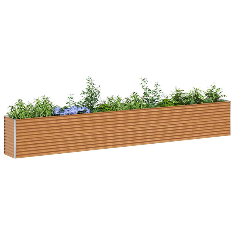 Load image into Gallery viewer, Vidaxl verhoogde plantenbak 485 x 50 x 68 cm gegalvaniseerd staal