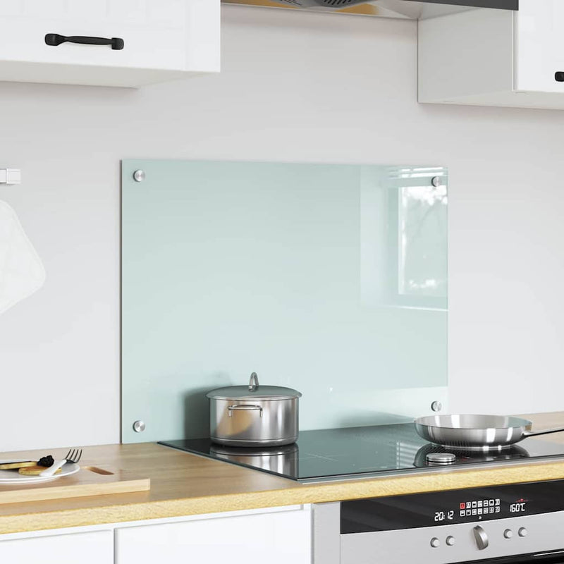 Load image into Gallery viewer, Vidaxl keuken achterwand wit 70 x 50 cm gehard glas